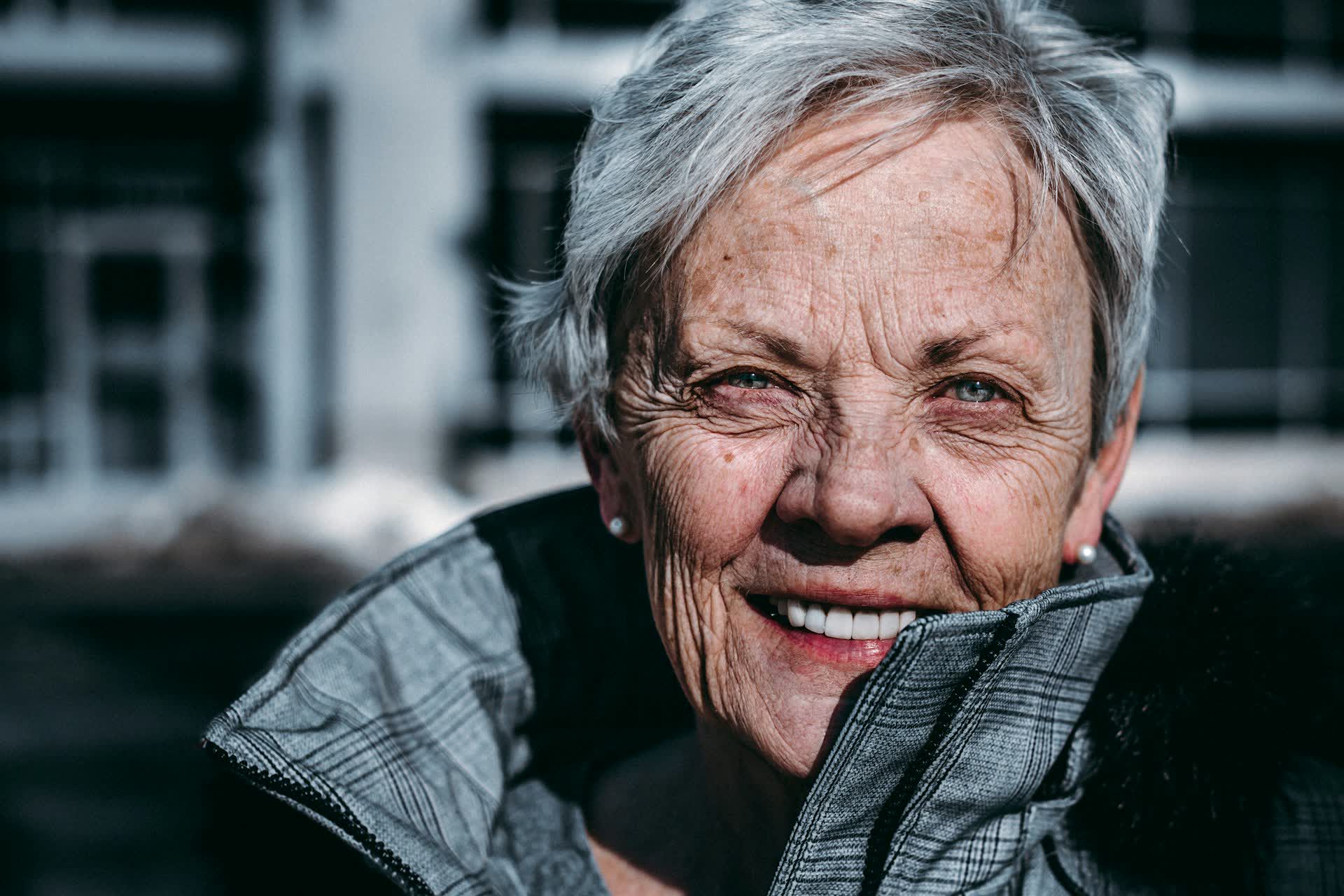 Smiling older woman
